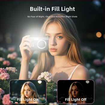 Selfie digitálny fotoaparát 80MP CMOS, 5K video, 18x optický zoom, prenosný dvojitý displej, ručný režim