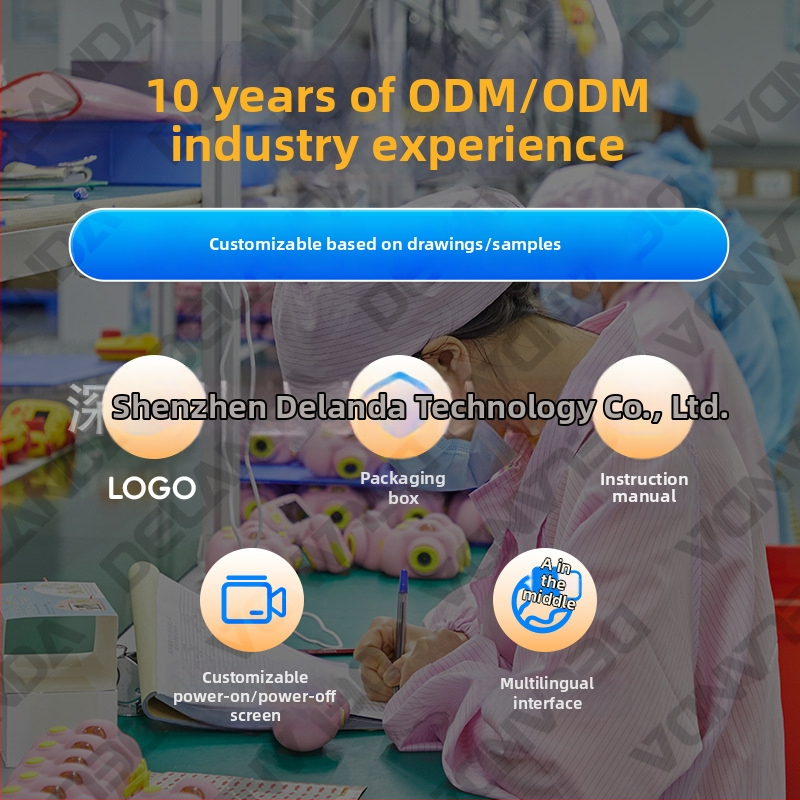 DELANDA D72 bezspoguļkamera — 64 MP sensora, 2,4\" LCD displejs, elektroniskā attēla stabilizācija, fiksēts objektīvs, pilnīgs manuālais režīms