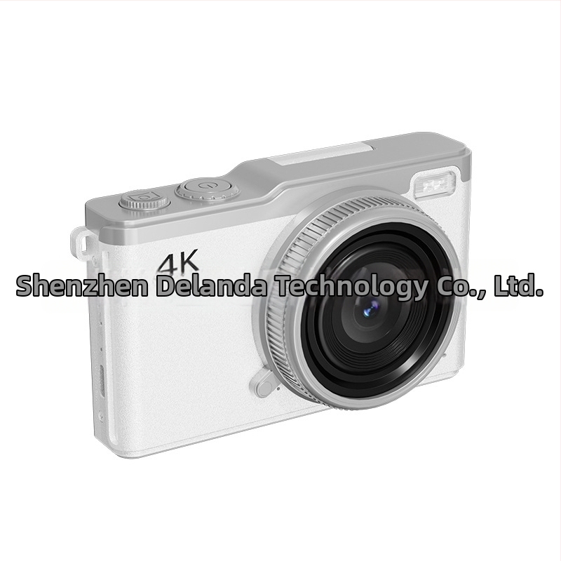 DELANDA D72 bezspoguļkamera — 64 MP sensora, 2,4\" LCD displejs, elektroniskā attēla stabilizācija, fiksēts objektīvs, pilnīgs manuālais režīms