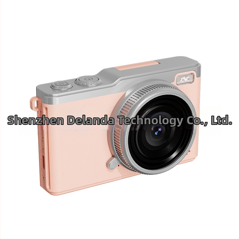 DELANDA D72 безогледална камера — 64 MP сензор, 2,4\" LCD екран, електронна стабилизация на изображението, фиксиран обектив, изцяло ръчно управление