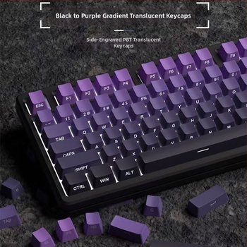 134-tipkovni PBT set keycaps s Dye-Sublimation, bočno graviranje, prozirni za mehaničku tipkovnicu