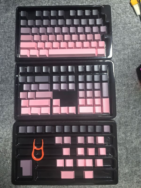 134-tipkovni PBT set keycaps s Dye-Sublimation, bočno graviranje, prozirni za mehaničku tipkovnicu