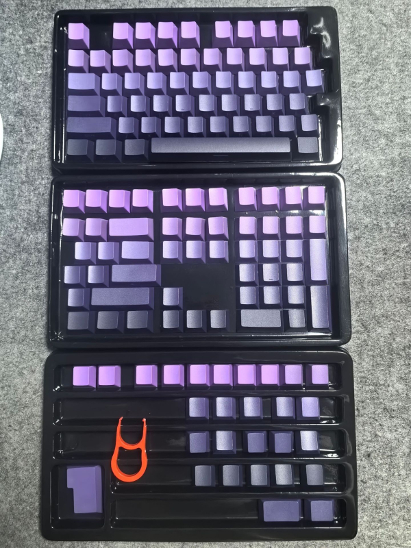 134-tipkovni PBT set keycaps s Dye-Sublimation, bočno graviranje, prozirni za mehaničku tipkovnicu