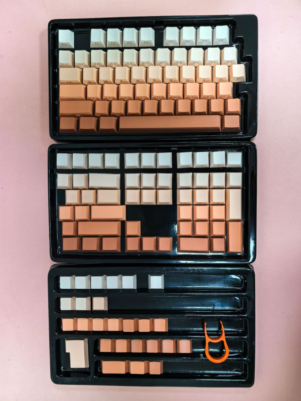 134-tipkovni PBT set keycaps s Dye-Sublimation, bočno graviranje, prozirni za mehaničku tipkovnicu