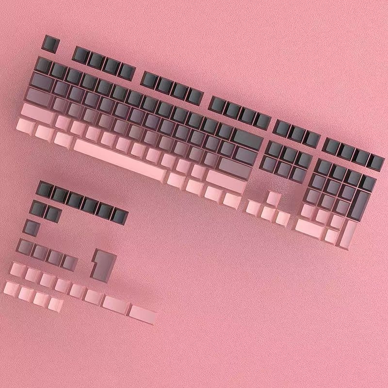 134-tipkovni PBT set keycaps s Dye-Sublimation, bočno graviranje, prozirni za mehaničku tipkovnicu