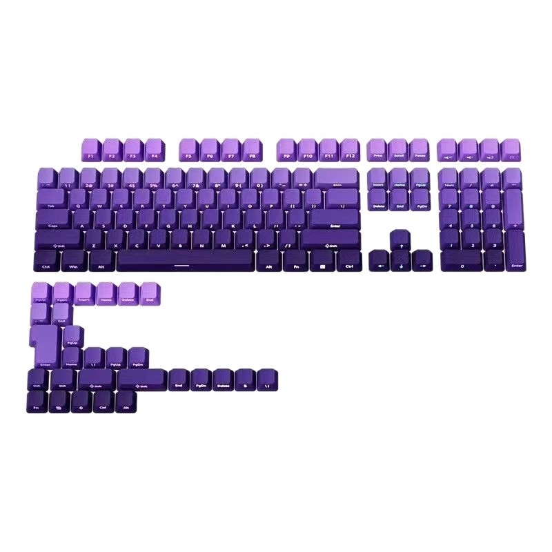 134-tipkovni PBT set keycaps s Dye-Sublimation, bočno graviranje, prozirni za mehaničku tipkovnicu