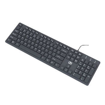 Tichá klávesnica, 104 kláves, káblová, s opierkou na zápästie, model YF360