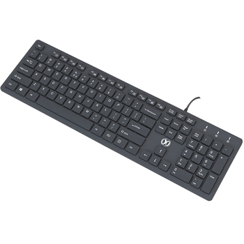 Tichá klávesnica, 104 kláves, káblová, s opierkou na zápästie, model YF360