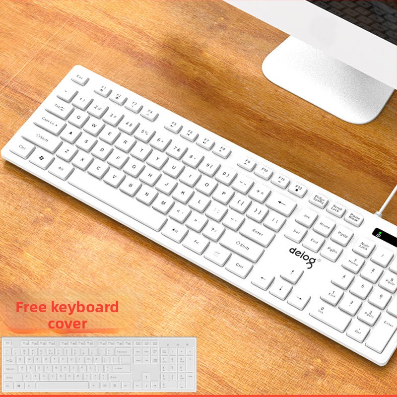 Tichá klávesnica, 104 kláves, káblová, s opierkou na zápästie, model YF360