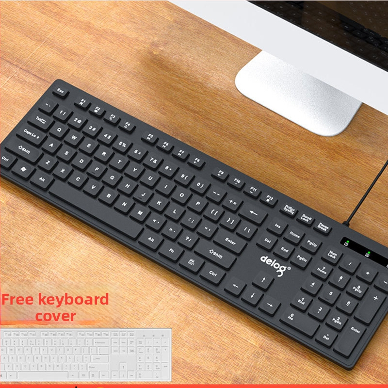 Tichá klávesnica, 104 kláves, káblová, s opierkou na zápästie, model YF360