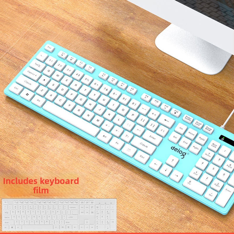 Tichá klávesnica, 104 kláves, káblová, s opierkou na zápästie, model YF360