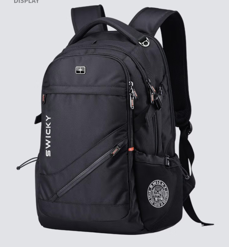 Üzleti hátizsák, nagy kapacitású, vízálló, lopás elleni védelem, lélegző — Görbült vállpánttal (Kapacitás: 36–55 L; Anyag: Poliészter; Funkciók: Légáteresztő, Vízálló, Lopás elleni)