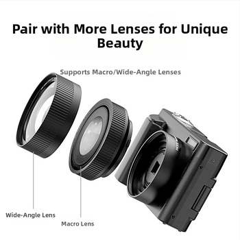 Безогледална камера 4K видео, 16x цифрово увеличение, 3.0-инчов LCD, CMOS сенсор 1/1.7, перископна леща