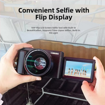 Безогледална камера 4K видео, 16x цифрово увеличение, 3.0-инчов LCD, CMOS сенсор 1/1.7, перископна леща