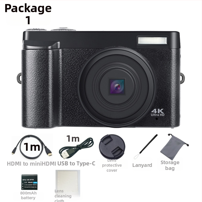 Безогледална камера 4K видео, 16x цифрово увеличение, 3.0-инчов LCD, CMOS сенсор 1/1.7, перископна леща