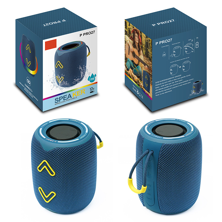Vanjski Bluetooth zvučnik P Pro27, Bluetooth 5.3, 10W, frekvencijski raspon 100 Hz-20 kHz, ugrađena baterija 1200-2000 mAh, domet do 10 m