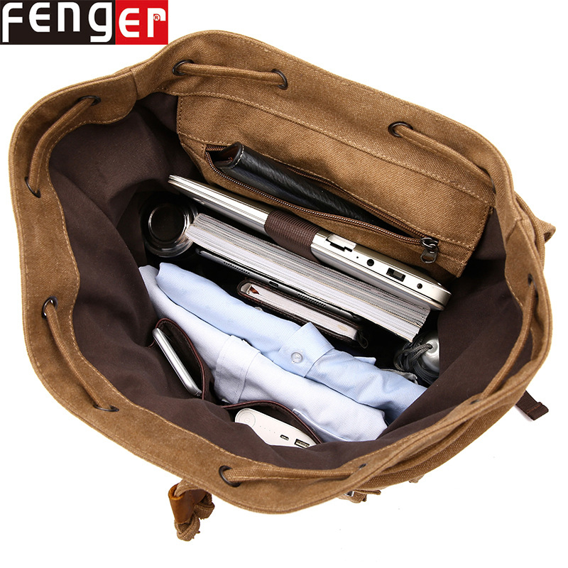 Rucsac din pânză pentru laptop, capacitate 20-35L, rezistent la uzură, bretele curbate, unisex