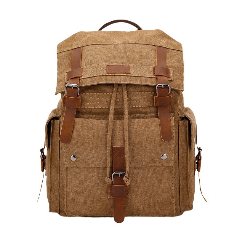 Rucsac din pânză pentru laptop, capacitate 20-35L, rezistent la uzură, bretele curbate, unisex