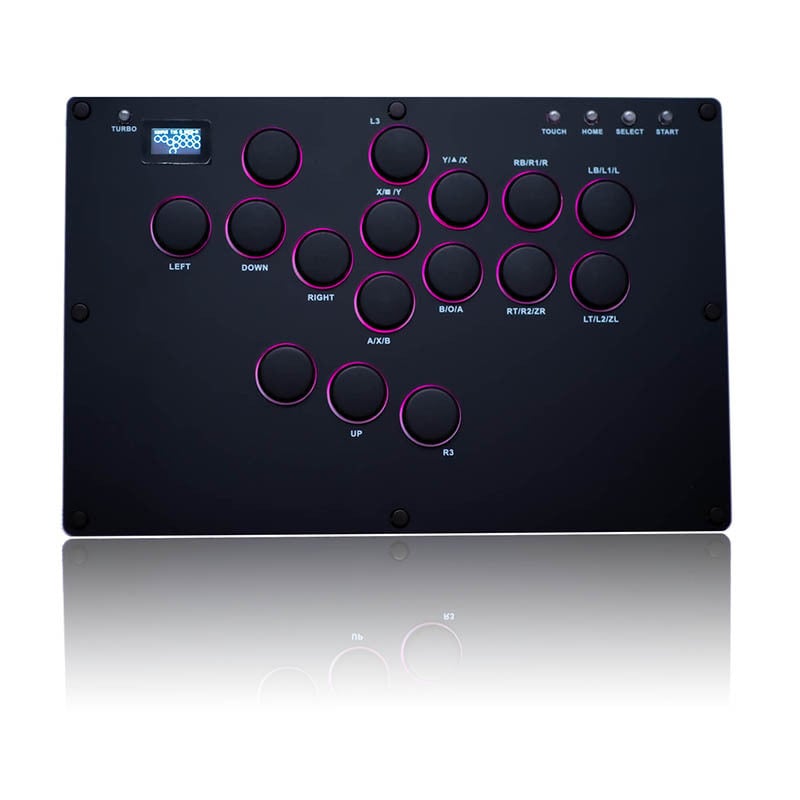 Hitbox 16-tipkovna kabelska akrilna borbena tipkovnica za PS4/PS5/Switch/PC/Android
