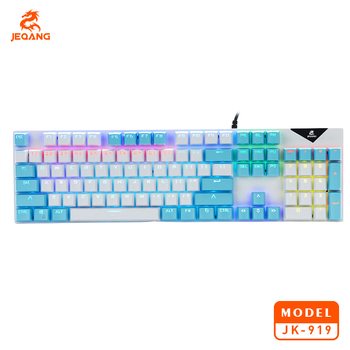 Mehanička tipkovnica s RGB pozadinskim osvjetljenjem, 98+ tipki, žičani USB Plug-and-Play, 1,5 m kabel