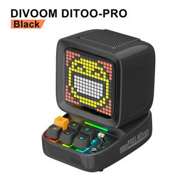 Ditoo Pro Divoom Dot Pixel Difuzor cu Subwoofer și Microfon Karaoke pentru Calculator • Bluetooth 5.0 • 25W • Răspuns în frecvențe 60Hz-15kHz • Baterie încorporată 4000-6000mAh • Distanță până la 10 m