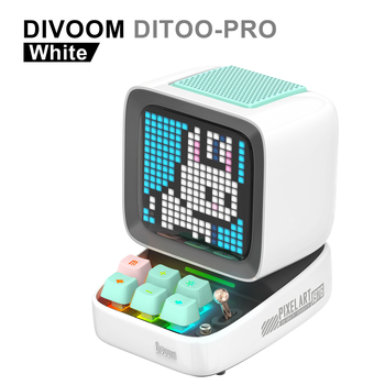 Ditoo Pro Divoom Dot Pixel Difuzor cu Subwoofer și Microfon Karaoke pentru Calculator • Bluetooth 5.0 • 25W • Răspuns în frecvențe 60Hz-15kHz • Baterie încorporată 4000-6000mAh • Distanță până la 10 m