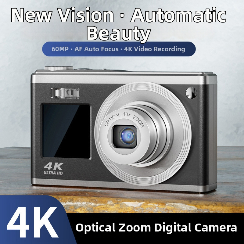 AC-C23 digitalni fotoaparat | 16MP CMOS 1/2.7, 10× optički zoom, dvostrani LCD zaslon 2.88\" i 1.58\" IPS, USB 3.0, anti‑shake i prepoznavanje lica