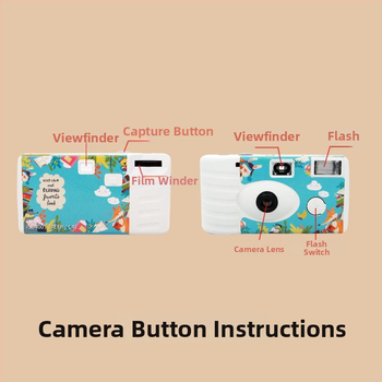 Yancai еднократна филмова камера за снимки с светкавица, Point-and-Shoot стил, 24MP CCD, 3x оптично увеличение, 2.3" LCD, USB 3.0, перископна леща