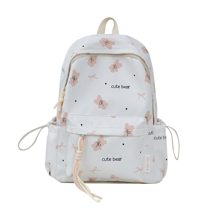 Nylonový ruksak, kapacita 20–35 L, vhodný pre 12-palcový notebook, zakrivený ramenný popruh, polyesterová výstelka