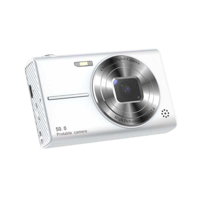 Õpilaste jaoks kaasaskantav CCD-kaamera 24 MP+ sensoriga, 4x optiline suum, 2,4-tolline HD LCD-ekraan, lainurkobjektiiv