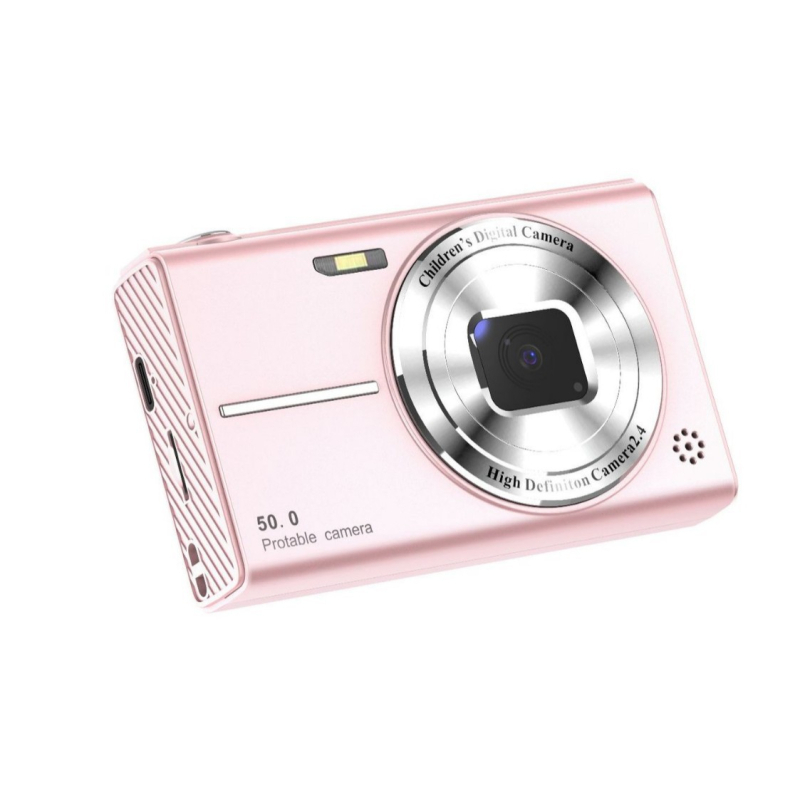 Õpilaste jaoks kaasaskantav CCD-kaamera 24 MP+ sensoriga, 4x optiline suum, 2,4-tolline HD LCD-ekraan, lainurkobjektiiv