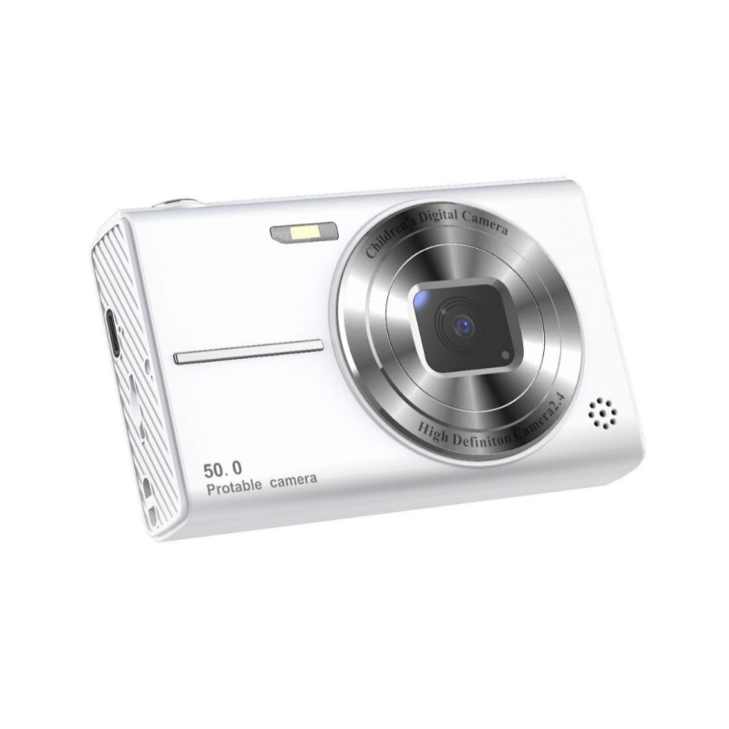 Õpilaste jaoks kaasaskantav CCD-kaamera 24 MP+ sensoriga, 4x optiline suum, 2,4-tolline HD LCD-ekraan, lainurkobjektiiv