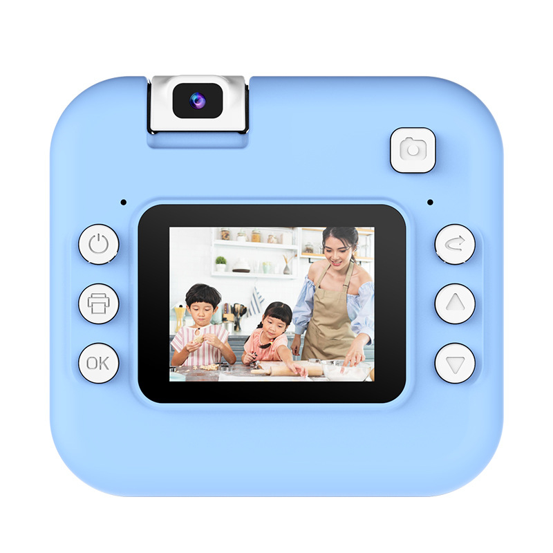 AC300 Cameră instant pentru copii – CMOS 10MP, zoom optic 3x, rezoluție 3072×2040, ecran LCD 2.7\" HD