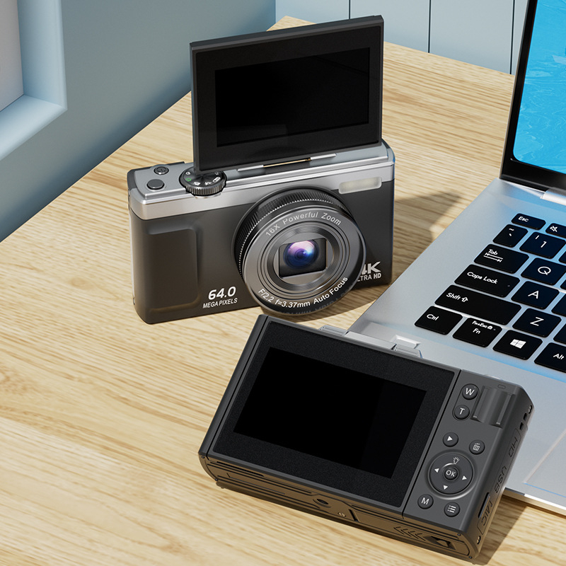 Cameră M25 CCDS fără oglindă, obiectiv periscop, 16x zoom optic, video 1080p, ecran tactil 2,8 inch, control manual