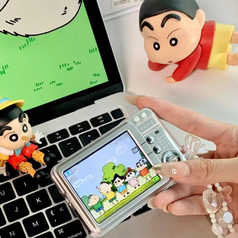 Cameră digitală retro CCD pentru elevi — cameră portabilă pentru campus, senzor CCD, fără zoom optic, fără stabilizare