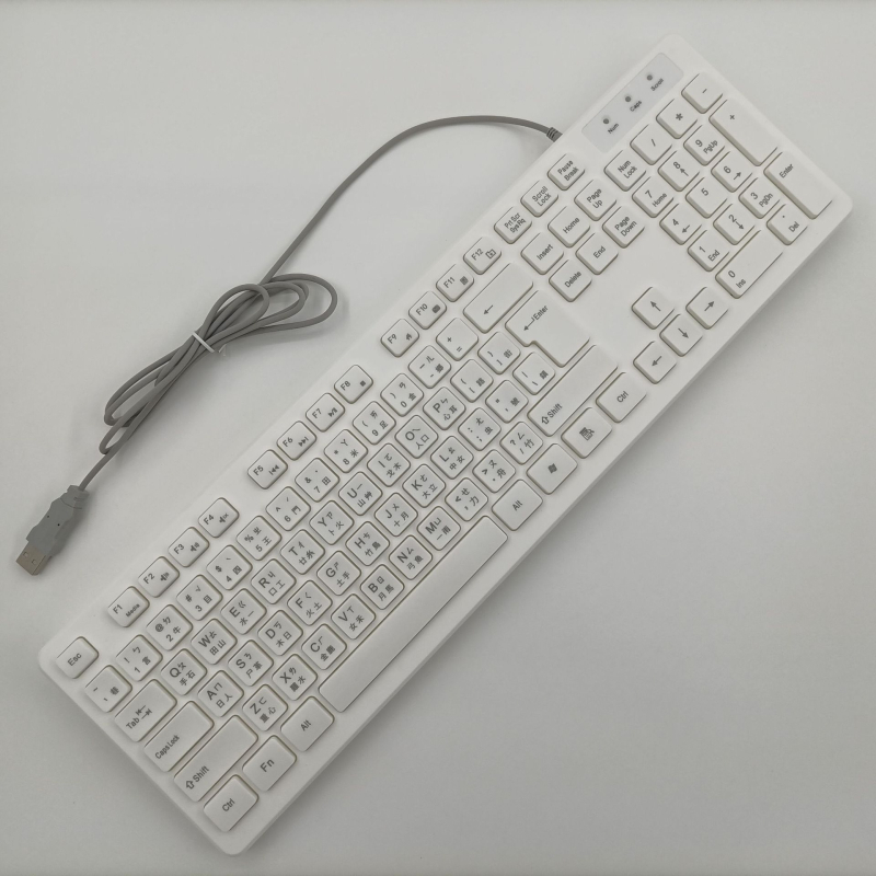 Žična tipkovnica USB sučelje, Taiwan Cangjie i tradicionalni kineski znakovi s fonetskim multimedijskim unosom, potpora dlanu, ABS kućište, model 8075