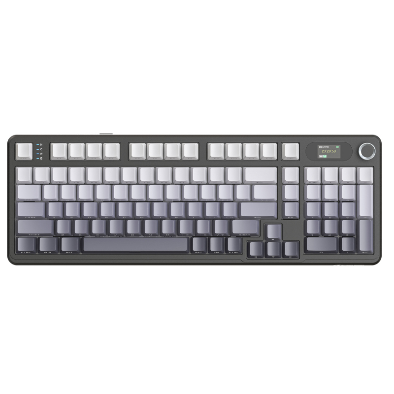 Attack Shark X98Pro mehanička tipkovnica s RGB pozadinskim osvjetljenjem, tri načina povezivanja (žično/Bluetooth/bežično), više od 98 tipki, Blueberry prekidači, ABS kućište
