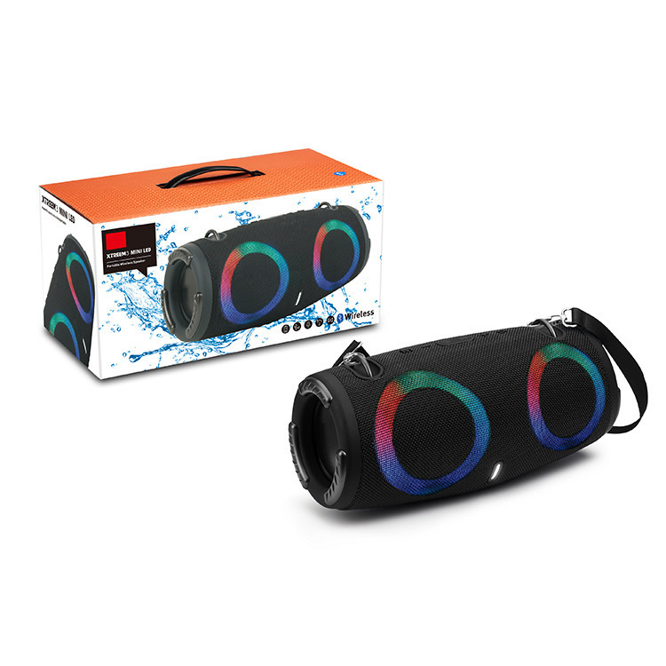 Bluetooth reproduktor XTREME3RGB War Drum, 3. generácia, RGB osvetlenie, 10W, Bluetooth 5.0, frekvenčné pásmo 100Hz-20kHz, SNR ≥75dB, vstavaná batéria 800–1000mAh, dosah až 10 m