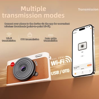 DX8 digitálny fotoaparát s dotykovým displejom, CMOS senzor, 24 MP, periskopický širokouhlý objektív, Wi‑Fi