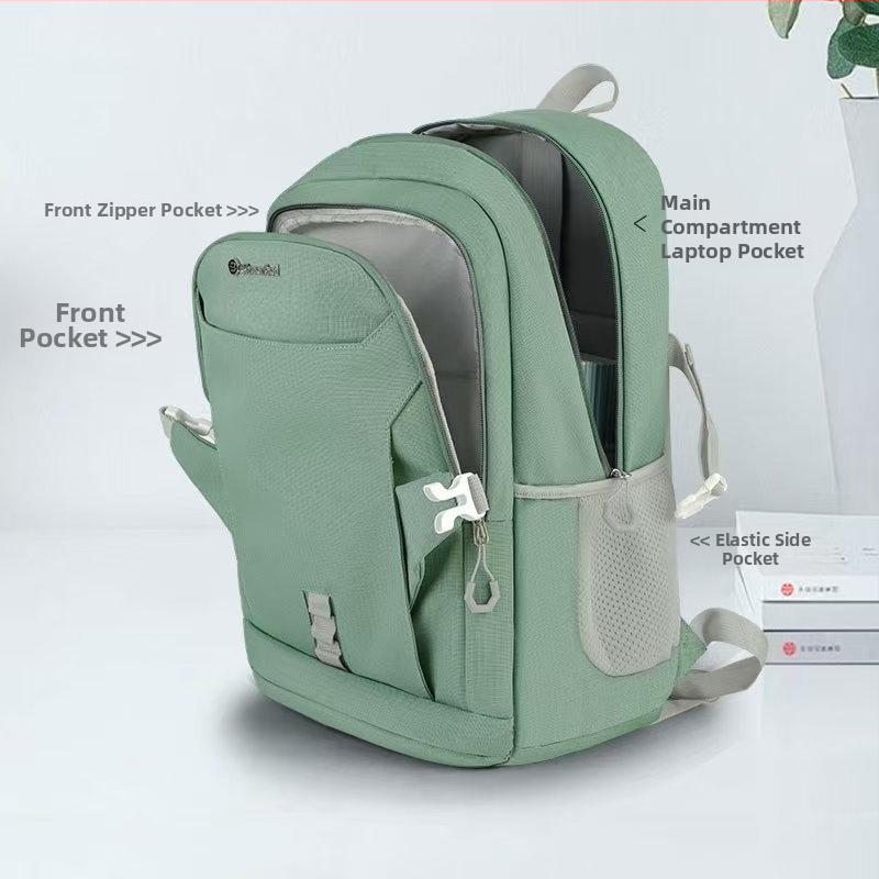 Casual minimalistički ruksak za prijenosno računalo, unisex, za 16-inčni laptop, kapacitet 20–35 L, poliester, prozračan, vrlo lagan, smanjenje opterećenja, zaštita kralježnice