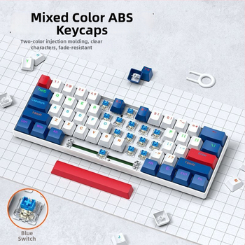 Káblová mechanická numerická klávesnica pre notebook Asus Tianxuan 6Pro, so spínačmi bez osí, s miešaným podsvietením, plastové puzdro