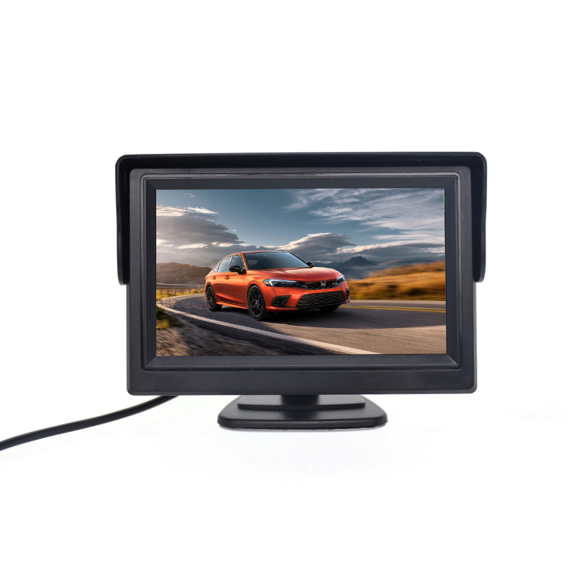 Zaslon za vožnju unatrag YWX-430A s TFT LCD-om, rezolucija 480x272, CVBS ulaz