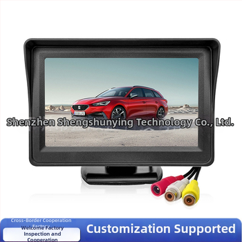 Automobilový LCD monitor SSY-Y401 – rozlíšenie 480x272, AV vstup, CVBS kompatibilný, PAL/NTSC
