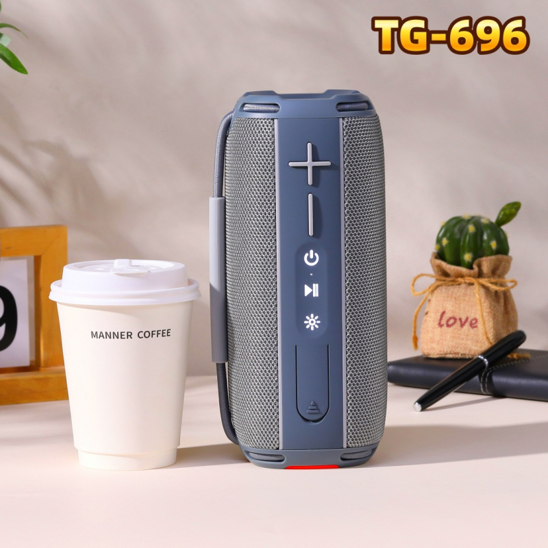 Bluetooth zvučnik TG696 s 2 zvučnika, BT 5.3, 10W, ugrađena baterija 1200–2000mAh, raspon frekvencija 100 Hz–20 kHz