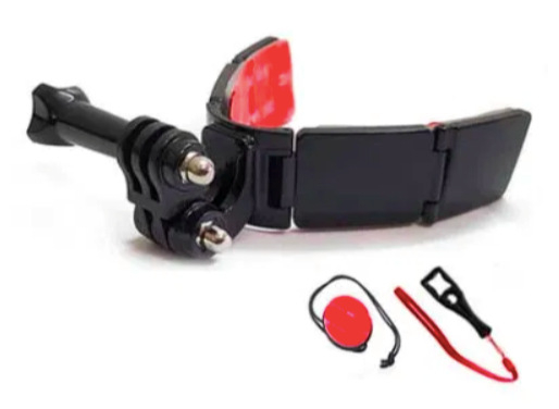 Držiak na bradu prilby XSF-150A s držiakom na telefón; kompatibilný s GoPro/DJI a akčnými kamerami