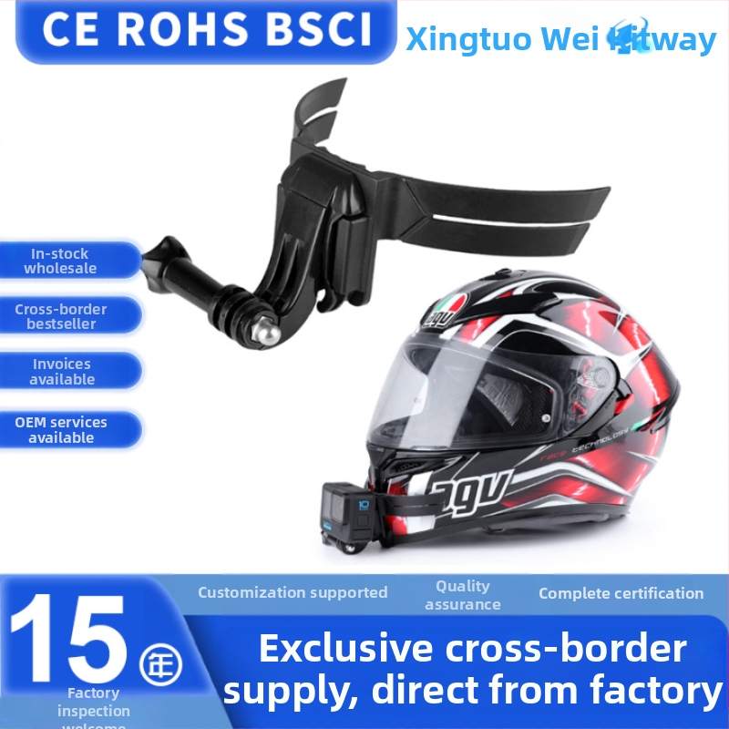 Držiak na bradu prilby XSF-150A s držiakom na telefón; kompatibilný s GoPro/DJI a akčnými kamerami