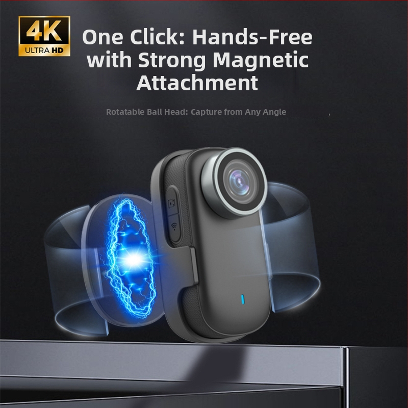 Kompaktná 4K akčná kamera pre športy a bicyklovanie, vodeodolná, 1,5-palcový LCD, 32GB úložisko, ABS+PC telo, 3-hodinová výdrž batérie