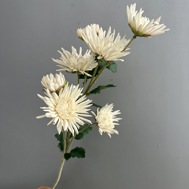 Τεχνητό λουλούδι Crab Claw Chrysanthemum για φωτογράφηση και διακόσμηση σπιτιού — Designer Chrysanthemum, πλαστικό, μάρκα Flower King, στυλιστική επεξεργασία και έγχυση, ποικιλία 1326527568, κατάλληλο για γάμους, εξωτερικούς χώρους, φωτογραφικά αντικείμενα