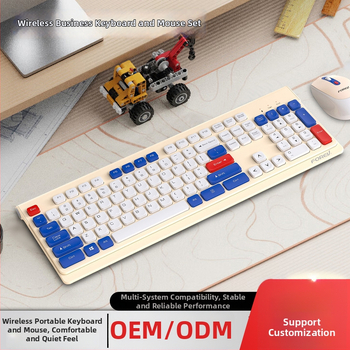 FVW306 Bezdrôtový tichý set klávesnice a myši – ergonomický, 104 kláves, 2.4G, 1000-1200-1400dpi, Plug-and-Play