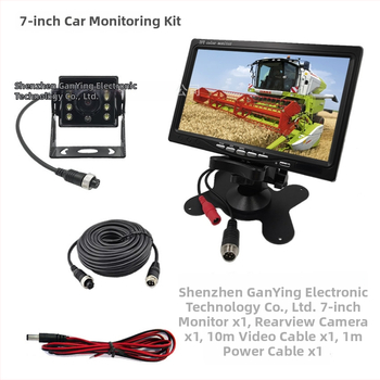 Monitor de întoarcere pentru vehicul cu cameră, 1080P TFT ecran, intrare CVBS, model JL-YJC-7003-1033-T